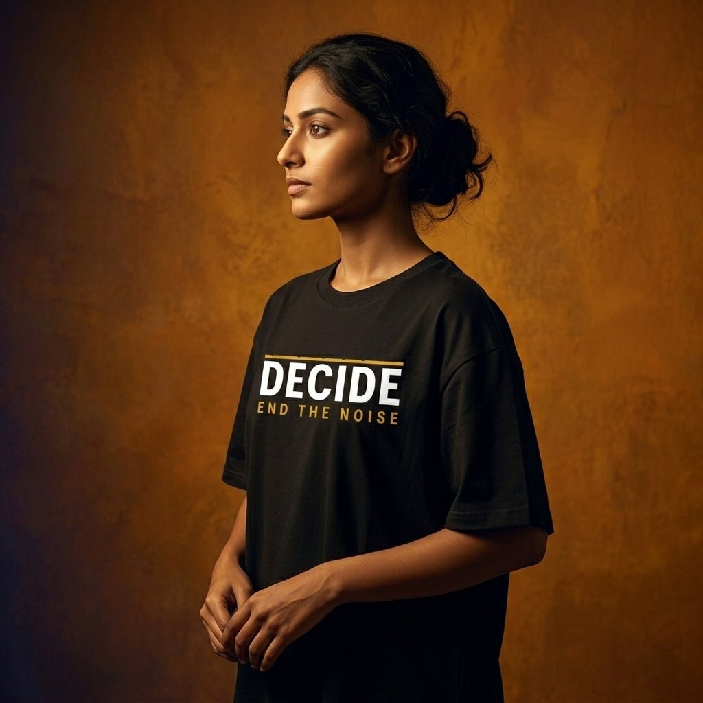 DECIDE – END THE NOISE Oversized T-Shirt
