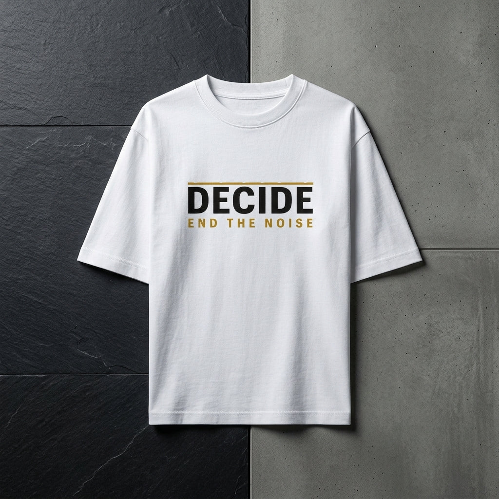 DECIDE – END THE NOISE Oversized T-Shirt